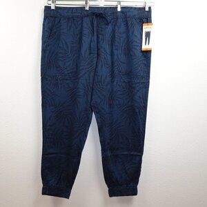 ORVIS The Perfect Travel Pant Women's Size XXL Tencel Jogger Blue Bay Leaves